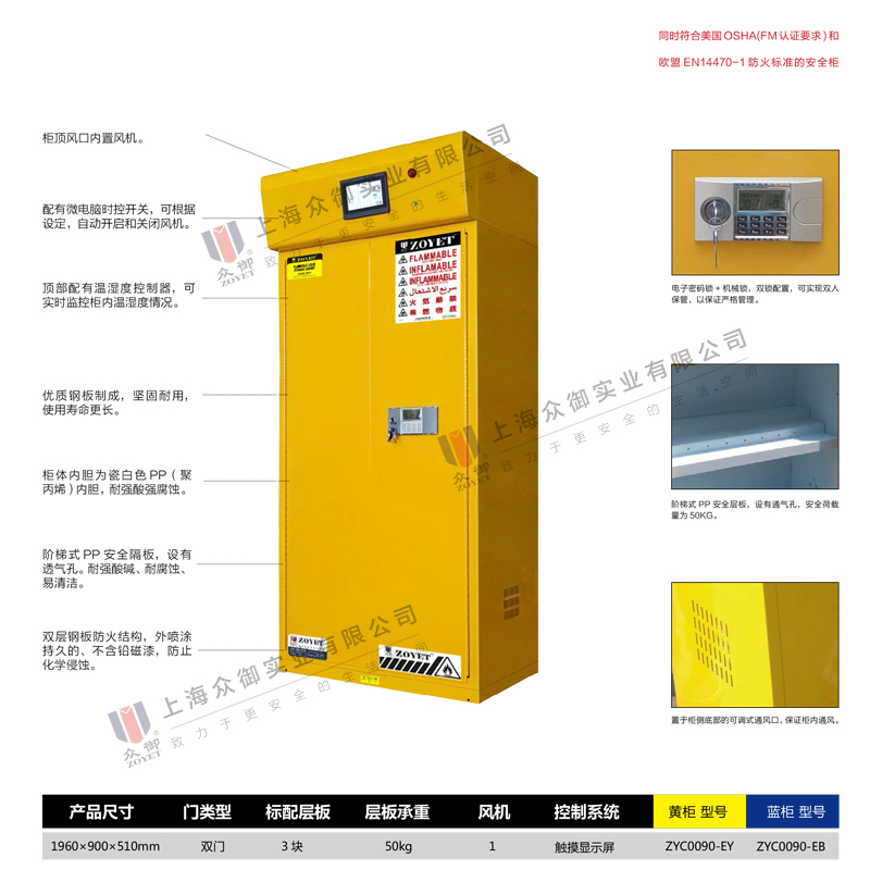 易燃易爆品存放柜規(guī)格尺寸