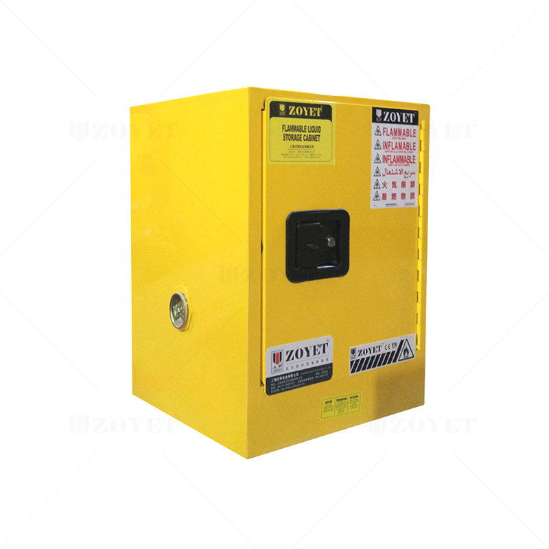 一種機(jī)油防爆柜介紹(圖8) 4加侖易燃型機(jī)油防爆柜