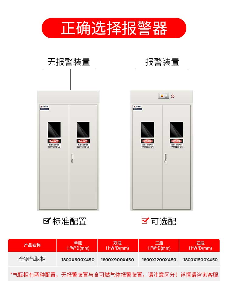 實驗室氣瓶安全柜尺寸